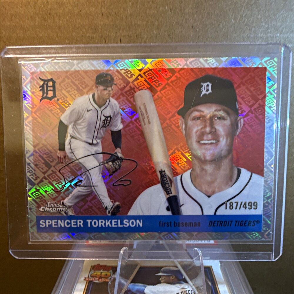 2025 Topps Chrome Spencer Torkelson Detroit Tigers #53 Parallel 187/499